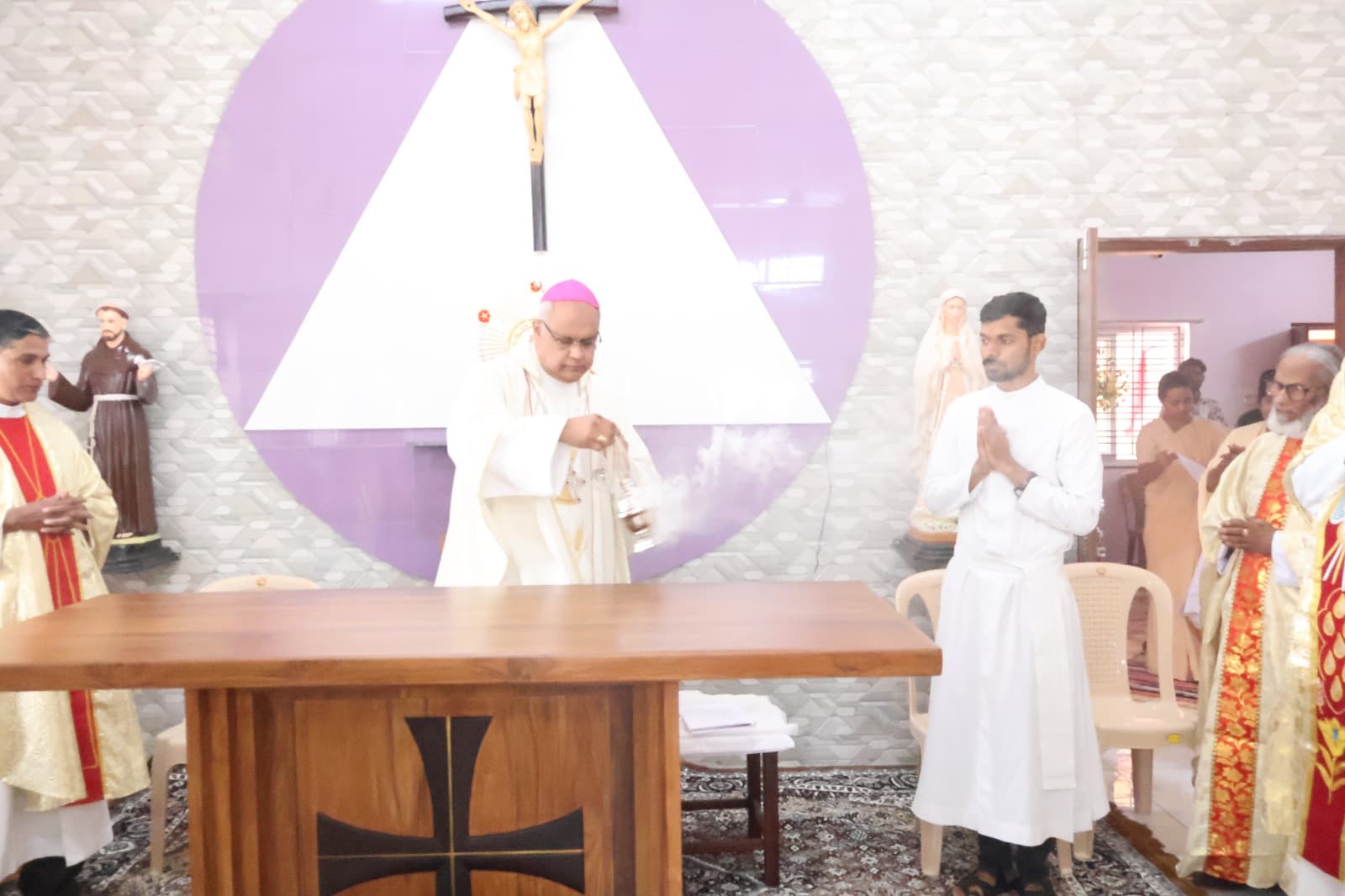 Inauguration and blessing of Shanthi Sadan Convent & Rebabilitation Center at Hangal