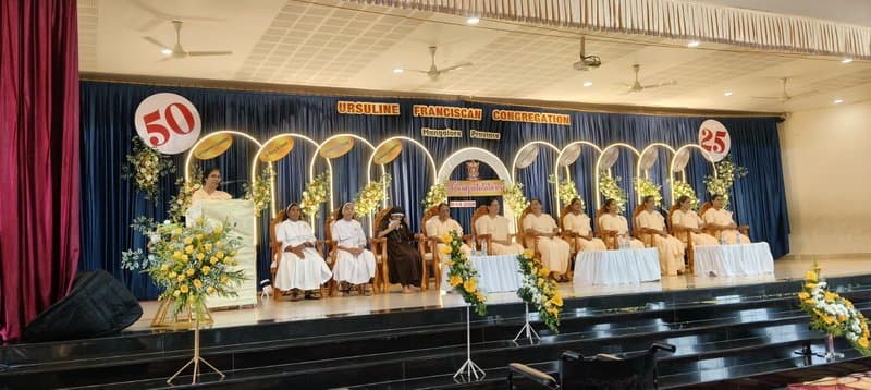 URSULINE FRANCISCAN CONGREGATION, MANGALORE PROVINCE CELEBRATES GOLDEN AND SILVER JUBILEE OF NINE SISTERS